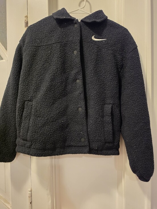 Nike Jackets & Blazers - Nike Black Fleece Button Up Jacket